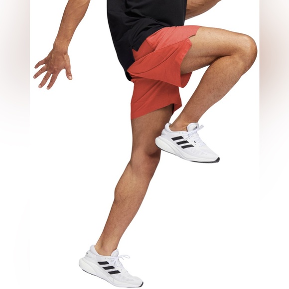 Adidas Axis Woven 6” Training Gym Shorts Coral Fusion IT5710 Comfort Mens Sz 2XL - Picture 3 of 10